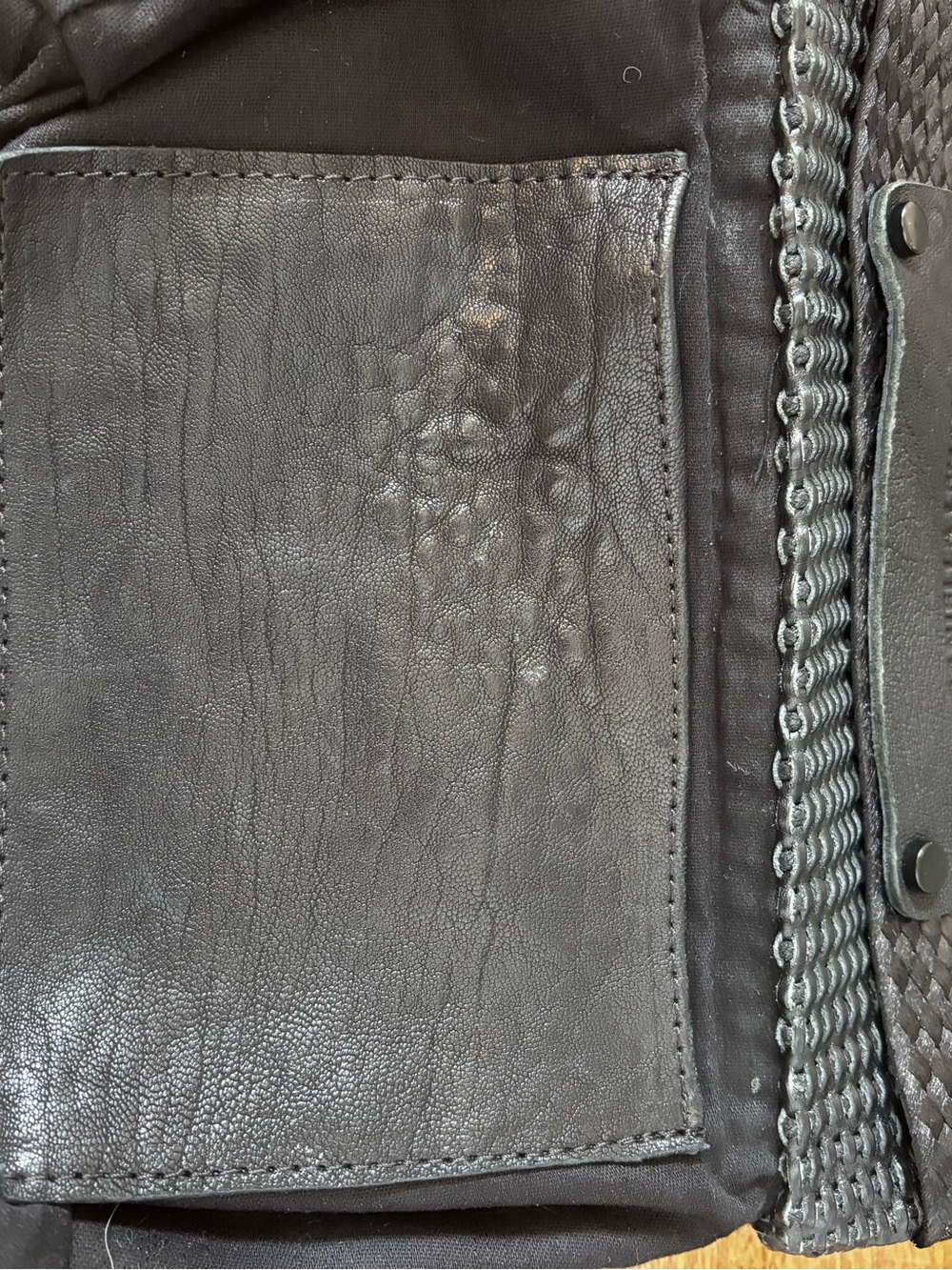 Daniella Lahavi Leather Woven Crossbody Bag - Picture 10 of 14